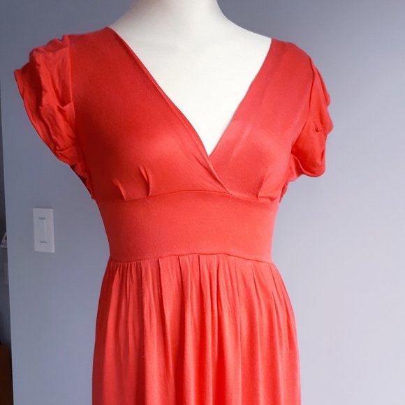 Banana Republic Size XS Coral Dress - Picture 1 of 4